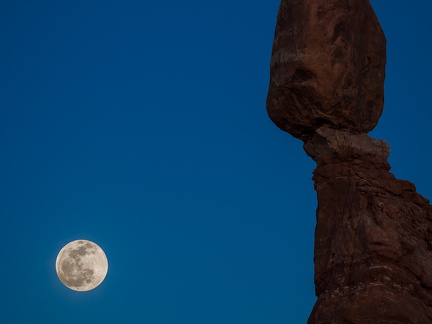 Mondaufgang in Utah