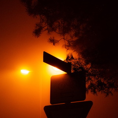 mystische Straßenlichter