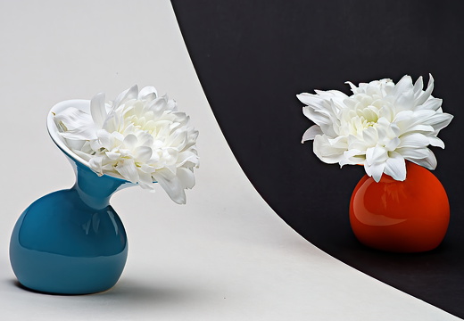 Vasen mit Chrysanthemen