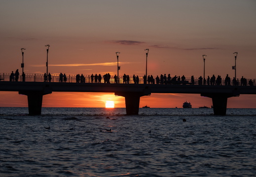Brücke in Kolberg -Polen