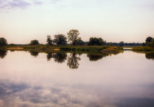 Abendstimmung an der Elbe