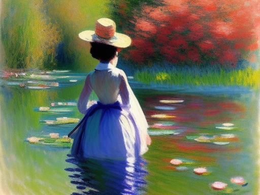 01 painted in the style of claude monet